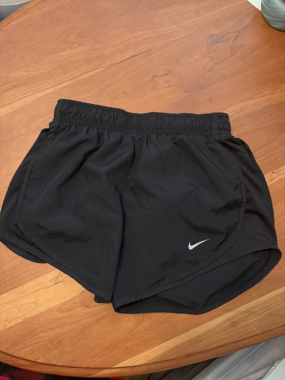 Nike Black Women's Dri-FIT Athletic Running Shorts with Reflective Swoosh